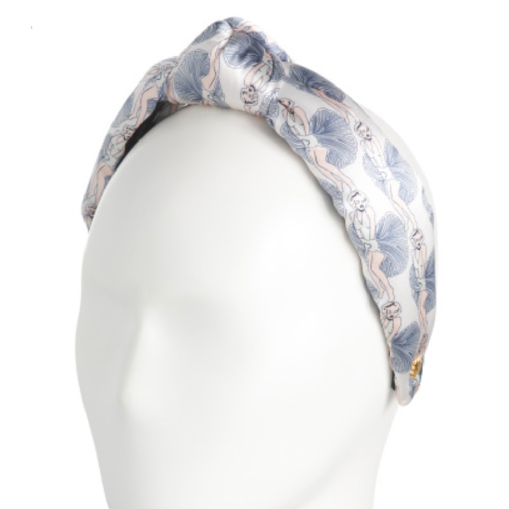 NWT $85 Lele Sadoughi IVORY LELE SADOUGHI X MARILYN MONROE PRINTED HEADBAND! - Picture 2 of 12